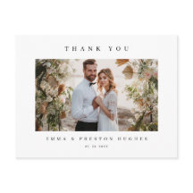 Notas de Agradecimento de Casamento Modernas com F