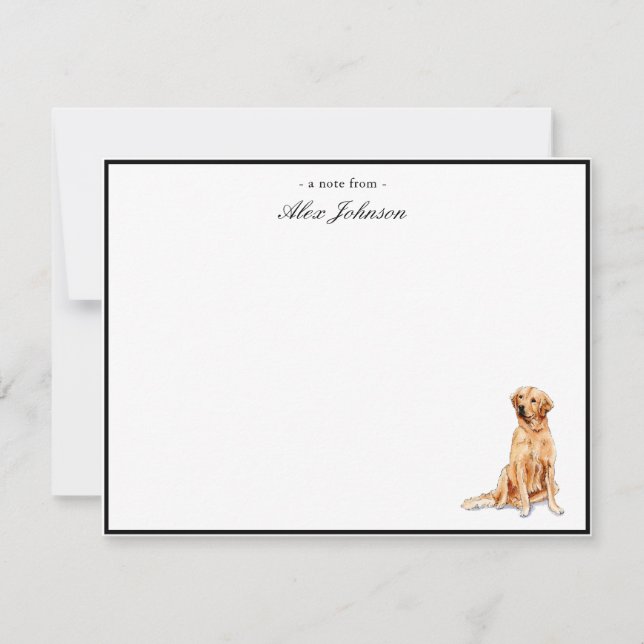 Notas de agradecimento personalizadas do ouro Retr (Frente)