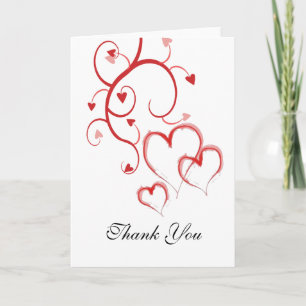 Notas de Agradecimento Red Heart Swirls