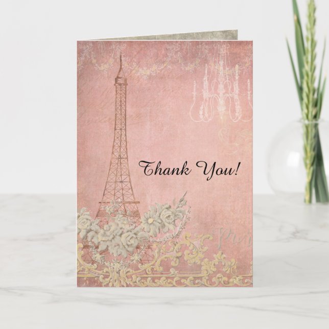 Notas de Agradecimento Rosa Paris Cidade do Amor C (Frente)