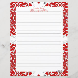 Notas de Amor Intriciadas - Folha de Papel Linda V