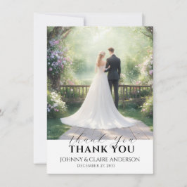 Notas de Cartão de Agradecimento de Casamento com