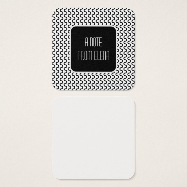 Notas de Mensagem de Padrão de Ondas Retroativas e (Frente & Verso)