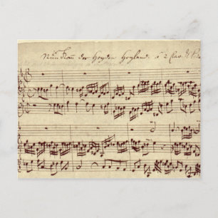 Notas de Música Antigas - Folha de Música Bach