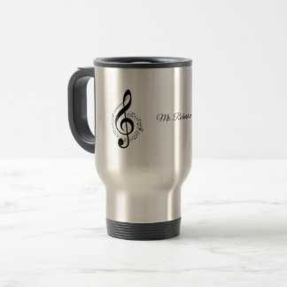 Notas de Música Caneca de viagem Personalizada
