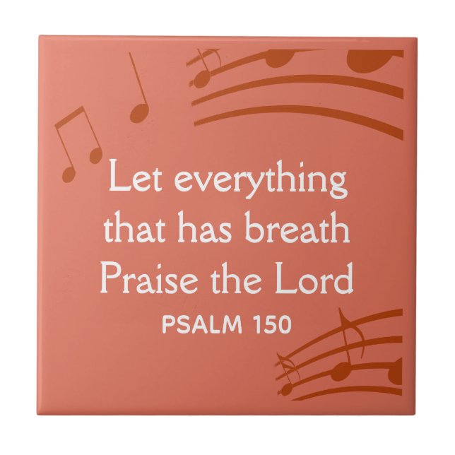 NOTAS DE MÚSICA Personalizadas Terracotta Christia (Frente)