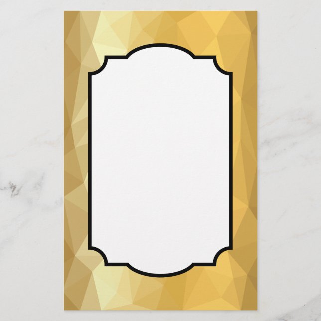 Notas de papel para papelaria geométrica do ouro d (Frente)