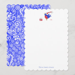Notas de pássaro e pacote