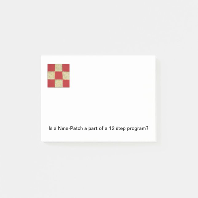 Notas de post-it do bloco da edredão (Frente)