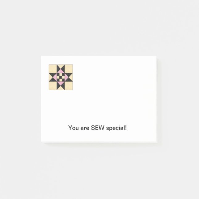 Notas de post-it E do bloco da edredão (Frente)