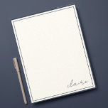 Notas de Vintage de Papel Azul Escuro<br><div class="desc">Crie o seu papel de carta. Personalize esta design com seu próprio texto. Personalize ainda mais este design selecionando o link "personalizar mais".</div>