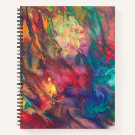 Notas do Diário do Rainbow Notebook Art Colorful D