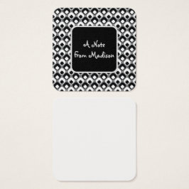 Notas do Padrão Funky Branco e Preto