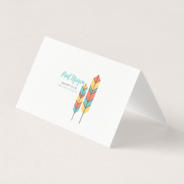 Notas dobradas de penas de Nipigon (Frente)