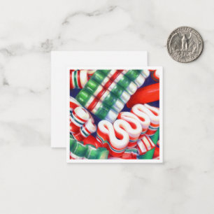 Notas DOCES EM FITA Cartão Quadrado Plano de 2,5"