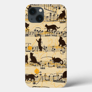 Notas e gatinhos musicais