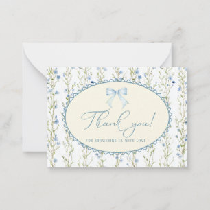 Notas Elegante cartão nota chato de aquarela de flor sil