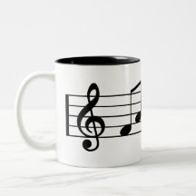 Notas fabulosos da música da caneca de café do pai