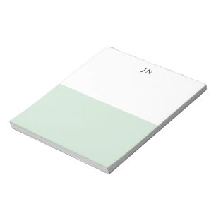 Notas Fazer lista Bloco de cor pastel verde branco bonit