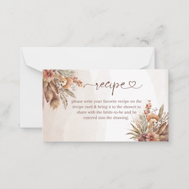 Notas feito com cartão de inserção de receita de amor (Frente)