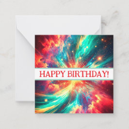 Notas Feliz cartão de aniversário, fofo, maquiagem! Cart