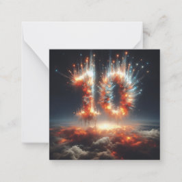 Notas Feliz Cartão de Saudação de 10 Dias-B