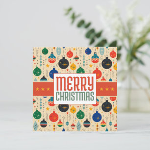 Notas Feliz Natal Cartão de Natal Retro