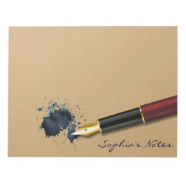 Notas Fonte de preenchimento com Caneta de tinta - Bloco