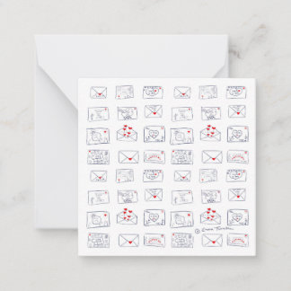 Notas Hetero De Letras De Amor Do Cartão Simples De Cora