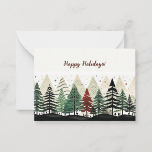 Notas Holliday Personalizável, Cartão de Natal.
