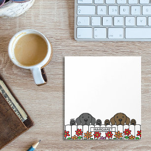 Notas Labrador Duo Personalizado A Ver-Te O Bloco De Not