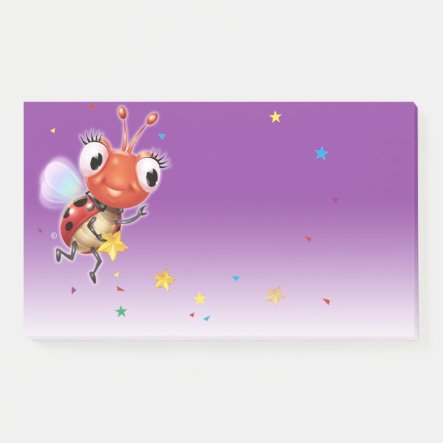 Notas Lil Ladybug bloco de anotação Poste de perda de ta (Frente)