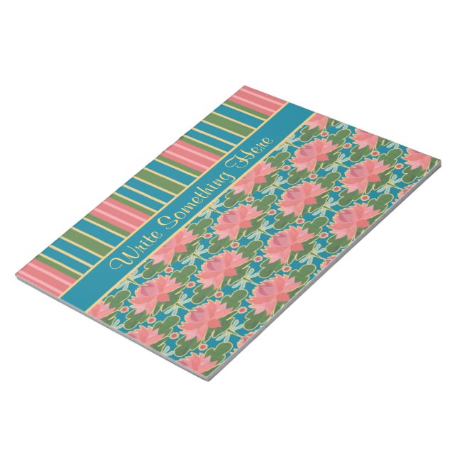 Notas Lírios, Dragões, Stripes, Bloco de Notas, Jotter (Inclinado)