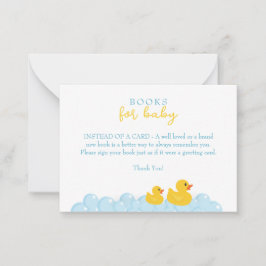 Notas Livros de Pato de Borracha para Cartão de Bebê | Y