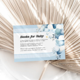 Notas Livros para Cartão Chá de fraldas Azul Bebê