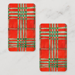Notas Marcador de Livro TARTAN VERMELHO SCOTT - Cartão 3
