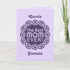 Notas MELHOR cartão de saudação de monograma personaliza