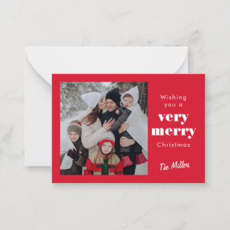 Notas MINI Red Muito Feliz Cartão de Natal