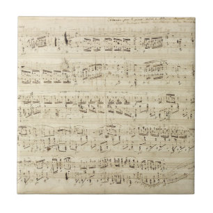Notas Musicais Antigas - Partitura de Chopin