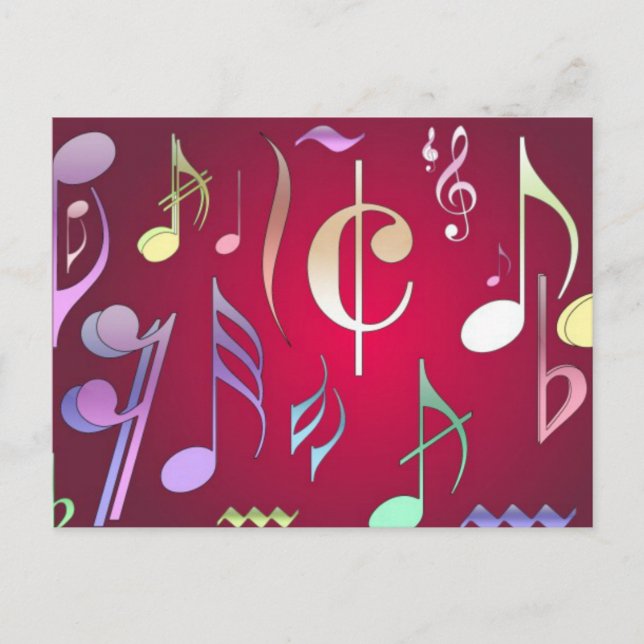 Notas Musicais Coloridas (Frente)