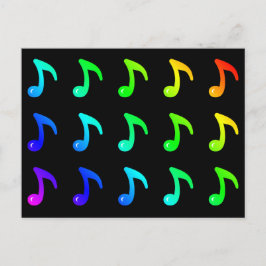 Notas Musicais Coloridas Colores do Arco-Íris