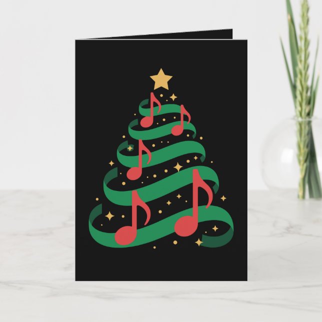 Notas Musicais Da Árvore De Natal Estrela Melodia  (Frente)