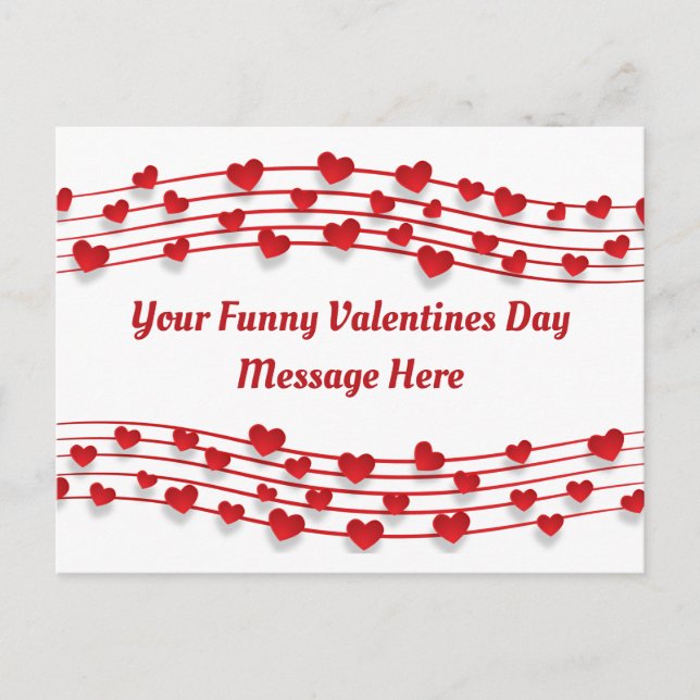 Notas Musicais de Corações de Amor Dia dos Namorad (Frente)