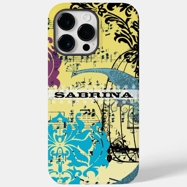 Notas Musicais de Damask Peacock Birdcage Personal (Verso)