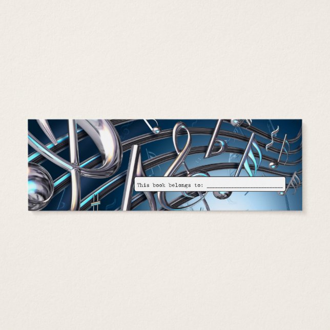 Notas musicais de metal Abstrato (Verso)