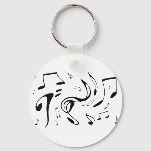 Notas Musicais de Torção Chaveiro (Frente)