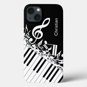 Notas musicais e chaves legal personalizadas do