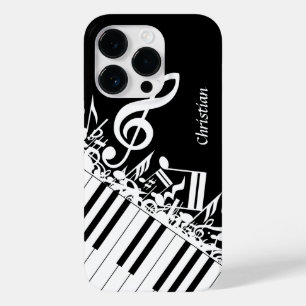 Notas musicais e chaves misturadas personalizadas