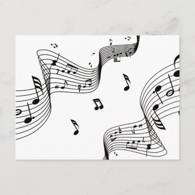 Notas Musicais em Branco  (Frente)