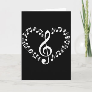 Notas Musicais em Forma de Coração Amantes de Músi